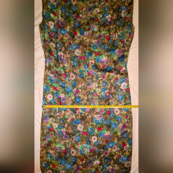 Vintage Mid Century  (50s  Or‎ 60s (?)) Floral Sheath Dress - Picture 7 of 10